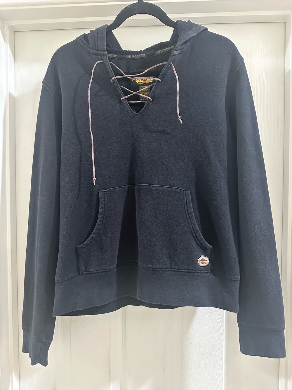 Harley-Davidson lace-up hoodie